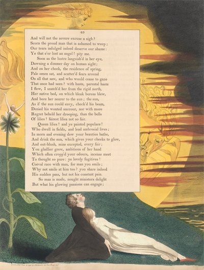 Pensieri notturni di Young, Pagina 49, Come se il sole potesse invidiare, fermò il suo raggio da William Blake